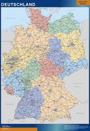 Consultez une carte de l'allemagne, carte allemagne villes, une carte de l'allemagne vierge ou des cartes de l'allemagne routière en francais et en allemand. Carte Allemagne Affiche Murale Cartes France Et Monde Murales