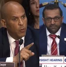 BREAKING: Cory Booker DESTROYS Kash Patel in explosive Epstein hearing  argument! The Senate Judiciary Committee is grilling FBI director Kash  Patel