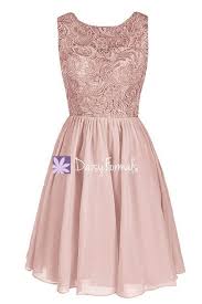 Dusty Rose Lace Cocktail Dress Scoop Neckline Bridal Party Formal Dress Bm2354 Cocktail Dress Lace Dusty Rose Bridesmaid Dress Short Dusty Rose Dress