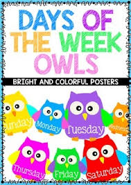 Day Of Week Chart Worksheets Teaching Resources Tpt