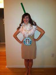 For Halloween I Was A Starbucks Frappucino Diy Halloween Costumes Halloween Costumes For Teens Cute Halloween