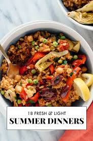 One of the simplest ways to improve your health is to prepare more meals at home. 18 Light Summer Dinner Recipes Cookie And Kate
