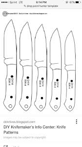 Flat rate first class shipping per order (us) Drop Point Knife Template