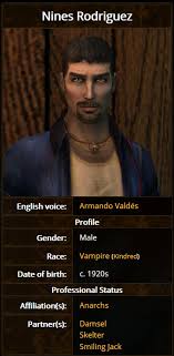 Because nines rodriguez need some love. Skelter Vtm Explore Tumblr Posts And Blogs Tumgir