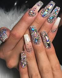 Bling acrylic nails acrylic nails coffin short simple acrylic nails best acrylic nails square acrylic nails summer acrylic nails gel nails edgy 36+ pretty trending fall nails. Bling Chanel Acrylic Nails Novocom Top