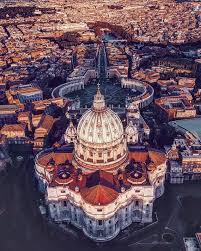 Aerial View Of St Peter S Basilica In Rome 720x899 Lake Como Italy Hotels Italy Travel Vatican Rome