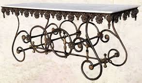 Gardens seacliff wrought iron dimensions medium black nesting table, set of 3. Casa Padrino Nostalgia Wrought Iron Dining Table With Marble Top 175 Cm X 65 Cm X H75 Cm Luxury Garden Furniture