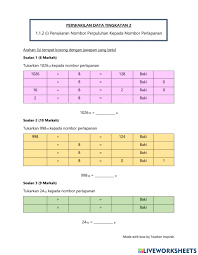 Ujian 1 bab 1 dan 2. Ejercicio De Perwakilan Data Ask Tingkatan 2