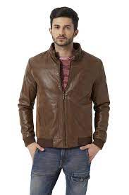 Peter England Casuals Jackets Peter England Brown Jacket For Men At Trendin Com Brown Jacket Jackets Cool Bomber Jackets