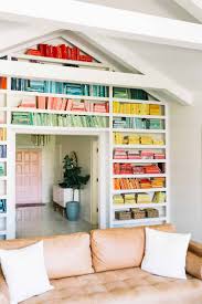 There are special units that comprise a number of shelves to put on the sides of the bed. Elsie S Rainbow Bookshelves A Beautiful Mess