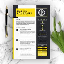 Minimalist Clean Resume Cv Template For Web Developer Etsy In 2020 Resume Design Resume Design Creative Cv Design