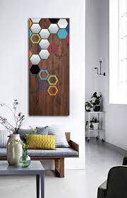 Wood Wall Art Metal Wall Art Modern Art Painting Geometric Etsy Modern Art Diy Modern Metal Wall Art Wood Wall Art