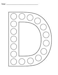 Letter D Do A Dot Printables Uppercase Lowercase Letter D Worksheet Dot Worksheets Letter A Crafts