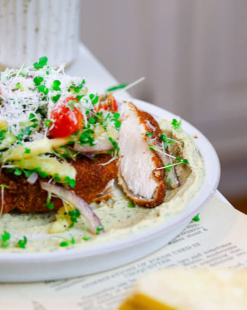 Parmesan Crumbed Chicken With Salsa
