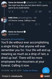 The most savage wendy's roasts of all time. Bsloanee S Tweet Iankarmel With It Being Nuggets Blazers Again Can We Revisit One Of The Most Savage Roasts You Ll Ever See On This App Trendsmap