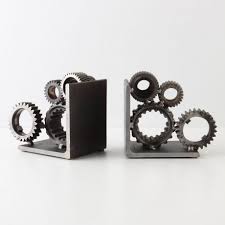 Check spelling or type a new query. Moss Studios Industrial Gear Bookends Bookends Industrial Gears Steampunk Decor