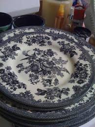 Black And White Toile Dinnerware Set Toile Dishes I Have A Lot Of These Dishes Brand New Never Used Black Toile Toile Vintage Dishes