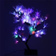 Velg blant mange lignende scener. Mini 2w 56 Leds Home Decoration Fiber Optic Blossom Tree Light Flower Lamp Christmas Wedding Party Garden Flower Lamp Christmas Lights Indoor Decor Fiber Optic