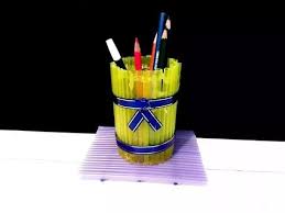 Ide Kreatif Cara Membuat Tempat Pensil Dari Sedotan Youtube ม ร ปภาพ