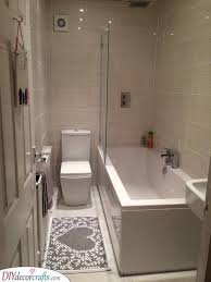 If you'd prefer a bit more color, consider other trendy options, such as icy blue, seafoam green, warm white, and butter yellow. Small Bathroom Design Ideas Very Small Bathroom Ideas