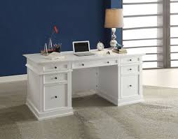 Acme 92255 Daiki White Finish Wood Executive Office Desk With Drawers White Wooden Desk White Desk Office Desk With Drawers