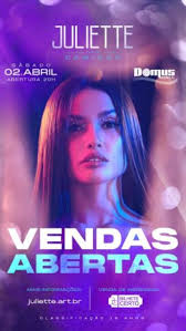 Juliette faz contagem regressiva para início da turnê “Caminhos”