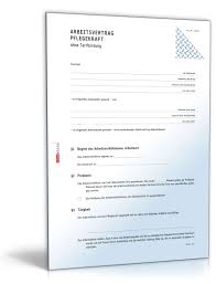 Wir bieten die muster in mehreren dateiformaten an, sodass nahezu jede office umgebung unterstützt wird. Arbeitsvertrag Fur Pflegekraft Muster Zum Download