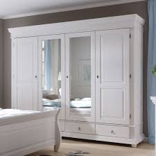 Kleiderschrank Oslo Drehturenschrank Schrank Kiefer Massiv Weiss Spiegel 254 Cm Yatak Odasi Ic Tasarimi Ic Tasarim Tasarim