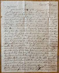 How to address letter to northern ireland. Autograph Letter Signed Belfast Northern Ireland November 25 1811 To Samuel Williams Chillicothe Ohio By Browne Mrs Sally Search For Rare Books Abaa