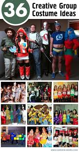 36 Creative Group Halloween Costume Ideas Themed Halloween Costumes Halloween Costumes For Work Work Group Halloween Costumes