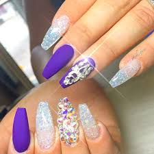 There are a lot of reasons to make the color prominent in your manicure. Lavender Purple Long Acrylic Nails Nail And Manicure Trends