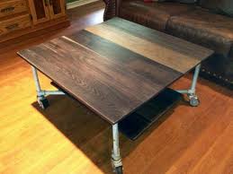 Aged Metal And Oak Board Rolling Coffee Table Coffee Table Build A Coffee Table Coffee Table Frame