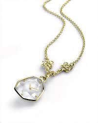 Diane Von Furstenberg Collection Pendant Rock Crystal In 18k Yellow Gold With Rock Crystal And Diamonds By H Stern Pendant Watches Jewels Antique Jewelry