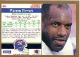 Amazon.com: 1991 Score Football Card #46 Warren Powers : Collectibles &  Fine Art