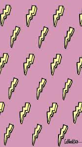 Cartoon Lightning Bolts Aesthetic Pastel Wallpaper Iphone Background Wallpaper Pastel Wallpaper