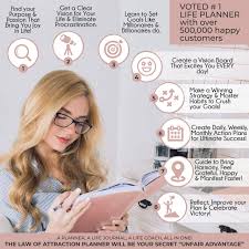 It helps you focus your energies on your goals rather than being distracted by everyday stresses and worries. Amazon Com Law Of Attraction Planner Undated Deluxe Weekly Monthly Planner A 12 Month Journey To Increase Productivity Happiness Life Organizer Gratitude Journal And Stickers A5 Office Products