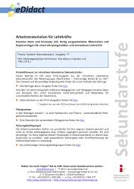 In 3 schritten einen informativen text schreiben. Materialgestutztes Informieren Das Bose In Literatur Und Film