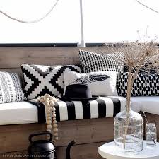 Black And White Outdoor Furniture Outdoor Decor Black White And Rad All Over Elements Of Style Patio Cushions Outdoor Patio Cushions White Home Decor
