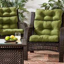 Sarver Indoor Outdoor Seat Back Cushion Fabric Summerside Green Outdoor Lounge Chair Cushions Outdoor Chair Cushions Outdoor Chairs