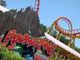 Boomerang Ride Marquee Worlds Of Fun Best Amusement Parks Family Fun Places