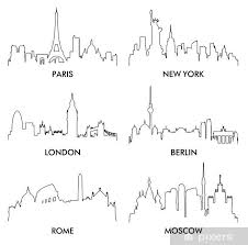Papier Peint Silhouette De La Ville Vector4 6 Pixers Nous Vivons Pour Changer In 2020 City Silhouette Nyc Skyline Tattoo Nyc Tattoo