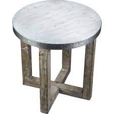 Have a look, and choose from a great assortment of different shapes, colors and styles. Wood Round Accent Table In White Wash And Zinc Top Silver Burnham Home Designs Target