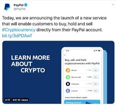 Additionally, the paypal has recently integrated its operations with another money platform called braintree, effectively allowing merchants to accept. Paypal Is Shilling Crypto On The Internet Financial Times