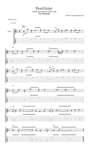 Pearlfisher Tab Guitar Sheet Music Music Guitar Guitar Tabs