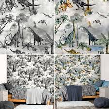 Check spelling or type a new query. Kids Belgravia Dino Kingdom Wallpaper Boys Dinosaur Bedroom Multi Grey Ebay