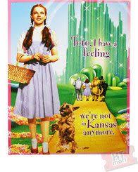 I See Stars We Re Not In Kansas Anymore We Re Not In Kansas Anymore The Wizard Of Oz Metal Sign Home Theater Decor Metal Signs Metal Art