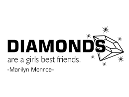 Weitere ideen zu norma jeane, marilyn monroe, filmstars. Wandtattoo Zitat Diamonds