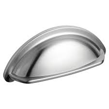 For more information on cup handles available please contact our sales team on 01228 516 516. Courtier Brushed Chunky Cup Cupboard Handle 94mm Howdens