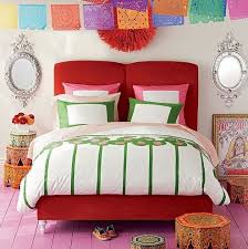 Colorful Mexican Themed Bedroom From Peppermintbliss Com Beautiful Interior Design Interior Design Bedroom Interior