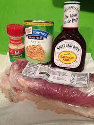 Crockpot Apple Barbecue Pork Loin The Mom Maven Recipe Pork Loin Recipes Crockpot Recipes Easy Barbecue Pork Loin